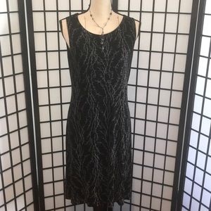 A Black Sleeveless Dress